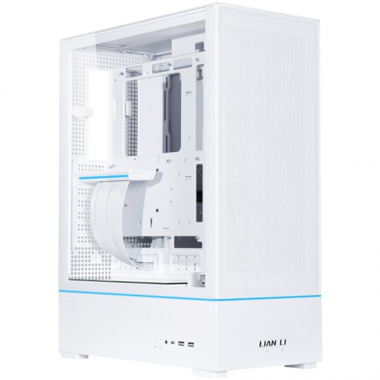 Lian Li SUP-01 ATX Midi Tower Kasa - Beyaz Renk - (RGB PCIe 4.0 riser kablosu dahil) - Model: SUP01W