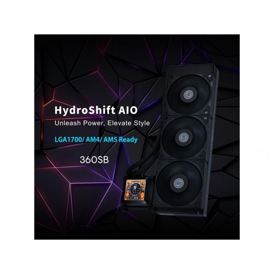 Lian Li HydroShift LCD 360 Silent (360S) - AIO Water Cooler - Siyah Lian Li HydroShift LCD 360 Silent (360S) - AIO Water Cooler - Siyah