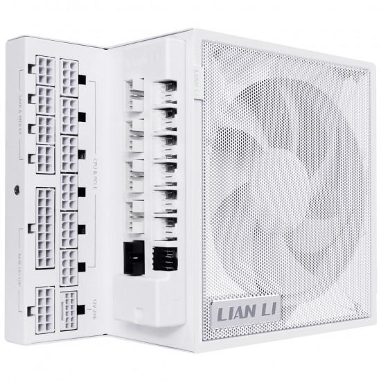 Lian Li EDGE GOLD 1000 80 PLUS Gold power supply, PCIe 5.1, ATX 3.1 - 1,000 watts, White, (USB hub Dahildir)