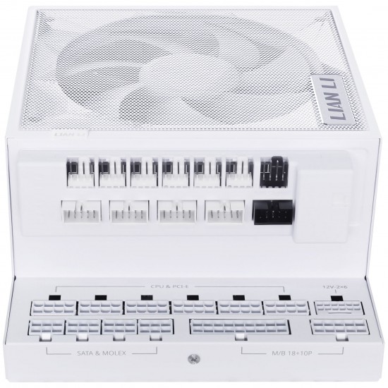 Lian Li EDGE GOLD 1000 80 PLUS Gold power supply, PCIe 5.1, ATX 3.1 - 1,000 watts, White, (USB hub Dahildir)