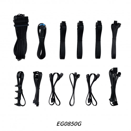 Lian Li EDGE GOLD 850 80 PLUS Gold Power Supply, PCIe 5.1, ATX 3.1 - 850 Watts, Black