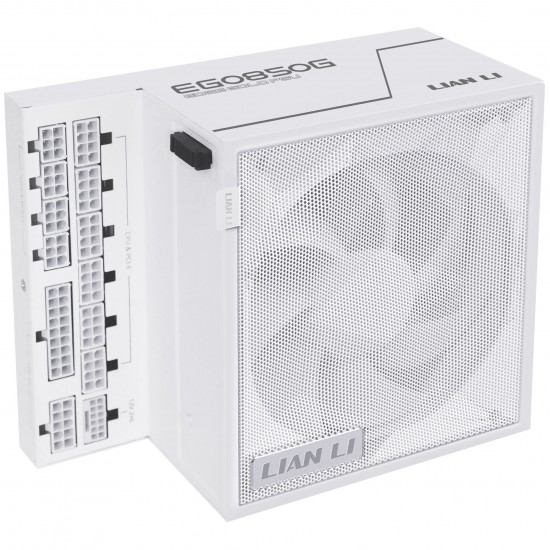 Lian Li EDGE GOLD 850 80 PLUS Gold Power Supply, PCIe 5.1, ATX 3.1 - 850 Watts, White