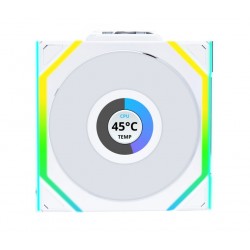 Lian Li UNI FAN SL Wireless LCD Fan - ARGB, PWM - 120mm - Beyaz Renk
