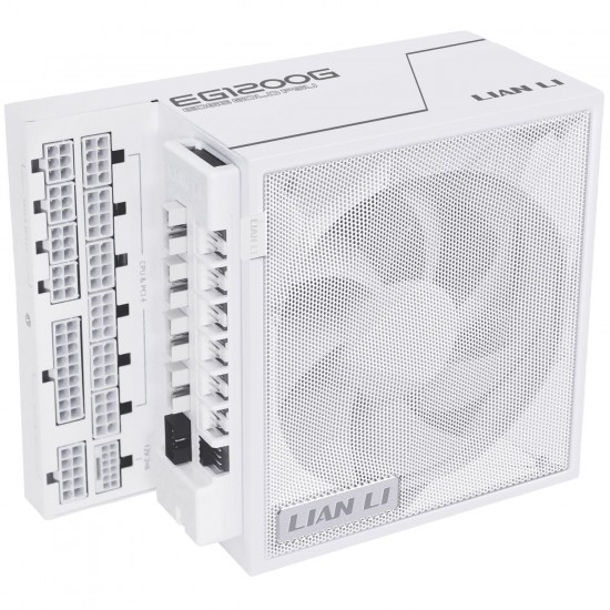 Lian Li EDGE GOLD 1200 80 PLUS Gold power supply, PCIe 5.1, ATX 3.1 - 1,200 watts, White, (USB Hub Dahildir)
