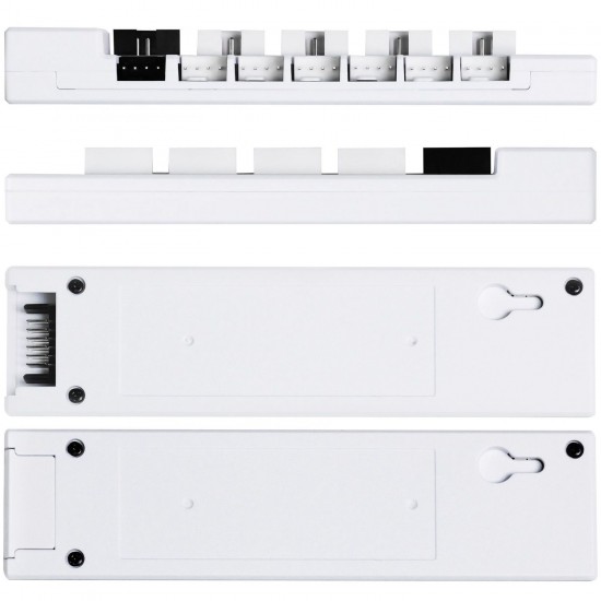 Lian Li EDGE HUB, 4x USB, 6x PWM - White