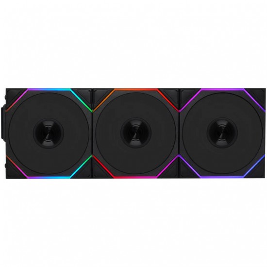 Lian Li UNI FAN TL Wireless 120mm RGB - Black - Model: 12TL1W3W - Incl. Controller 3-Pack