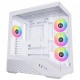 Lian Li Vector V100 Bilgisayar Kasası, ATX, Dahili 4 Fanlı RGB, Tempered Glass Panel - Beyaz Renk Lian Li Vector V100 Bilgisayar Kasası, ATX, Dahili 4 Fanlı RGB, Tempered Glass Panel - Beyaz Renk