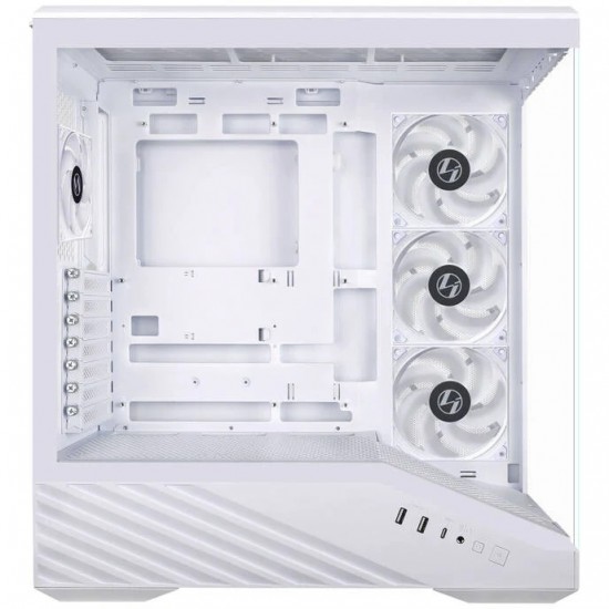 Lian Li Vector V100 Bilgisayar Kasası, ATX, Dahili 4 Fanlı RGB, Tempered Glass Panel - Beyaz Renk Lian Li Vector V100 Bilgisayar Kasası, ATX, Dahili 4 Fanlı RGB, Tempered Glass Panel - Beyaz Renk