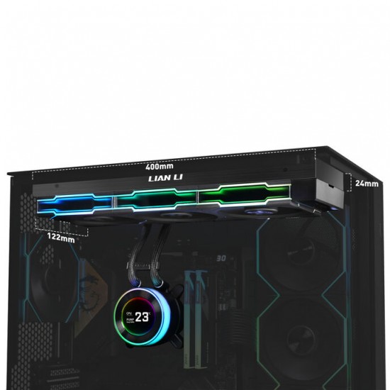 Lian Li HYDROSHIFT II LCD-C 360TL ARGB AiO Cpu Cooler - Black Lian Li HYDROSHIFT II LCD-C 360TL ARGB AiO Cpu Cooler - Black