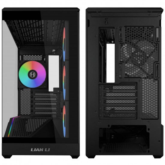 Lian Li Vector V100 Mini PC Case Micro-ATX Tempered Glass - Black Lian Li Vector V100 Mini PC Case Micro-ATX Tempered Glass - Black