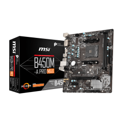 MSI B450M-A PRO Max B450 Chipset - Ddr4 4133MHz (oc) Am4 Soket Micro Atx Anakart MSI B450M-A PRO Max B450 Chipset - Ddr4 4133MHz (oc) Am4 Soket Micro Atx Anakart