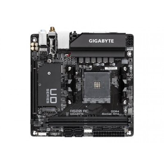 GIGABYTE Mainboard A520I AC - Mini ITX Anakart - A520 AM4 Soket GIGABYTE Mainboard A520I AC - Mini ITX Anakart - A520 AM4 Soket