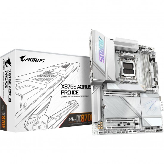 Gigabyte X870E AORUS PRO ICE ATX Anakart Gigabyte X870E AORUS PRO ICE ATX Anakart