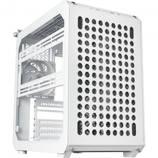 Cooler Master Qube 500 Flatpack PC Kasası, Midi Tower, ATX, Tempered Glass (Cam Panel) - Beyaz