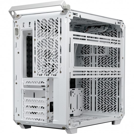 Cooler Master Qube 500 Flatpack PC Kasası, Midi Tower, ATX, Tempered Glass (Cam Panel) - Beyaz