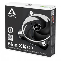 Arctic BioniX P120 120mm Gaming Fan with PWM PST (12cm Kasa Fanı Siyah/Beyaz Renk) (ACFAN00116A) Arctic BioniX P120 120mm Gaming Fan with PWM PST (12cm Kasa Fanı Siyah/Beyaz Renk) (ACFAN00116A)
