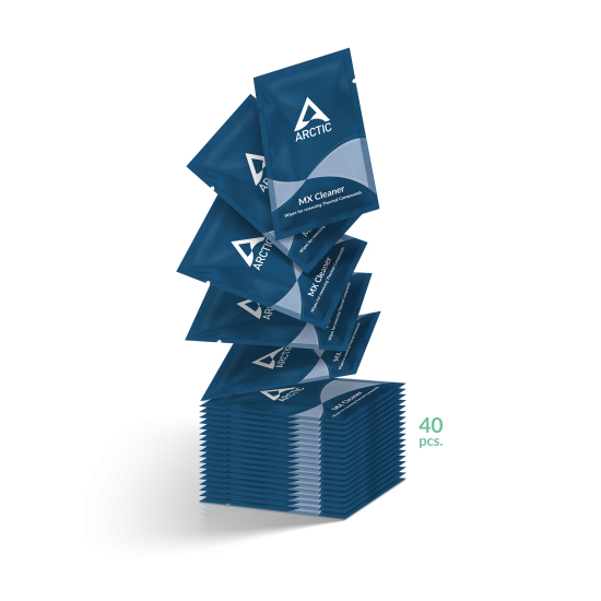 ARCTIC MX Cleaner Wipes for Thermal Paste Removal (40Pcs) ARCTIC MX Cleaner Wipes for Thermal Paste Removal (40Pcs)