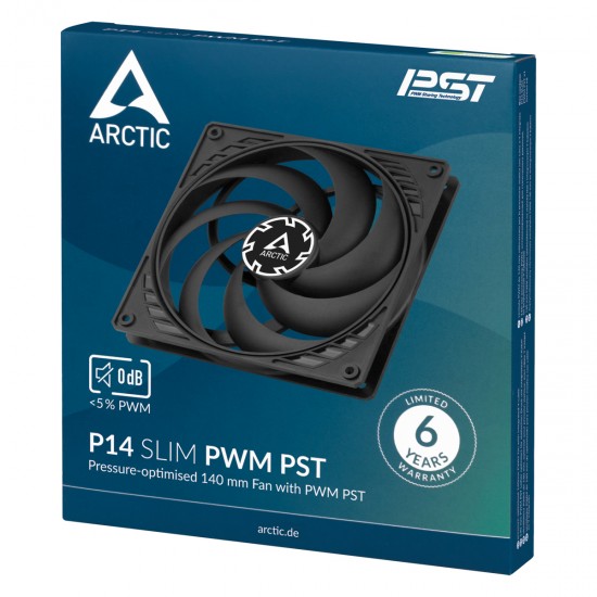 Arctic P14 Slim PWM PST 14cm (140m) PWM - Siyah - ACFAN00268A Arctic P14 Slim PWM PST 14cm (140m) PWM - Siyah - ACFAN00268A