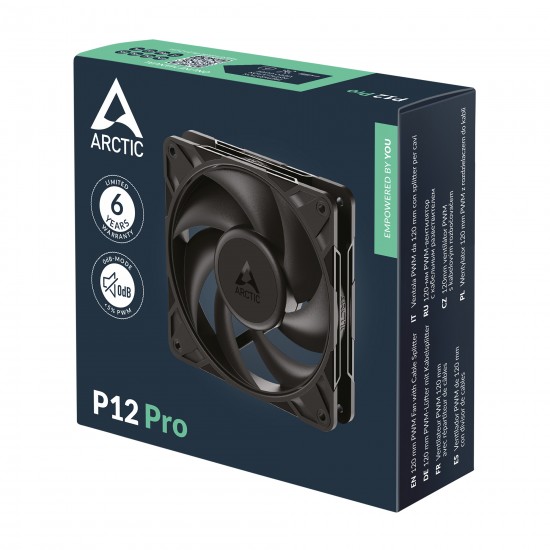 Arctic P12 Pro 120mm PWM PST - Fan (Black) Arctic P12 Pro 120mm PWM PST - Fan (Black)