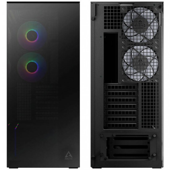 ARCTIC Xtender Bilgisayar Kasası, E-ATX, RGB, Tempered Glass - Dahili 5 Fan (Riser ve Gpu Holder Dahil)