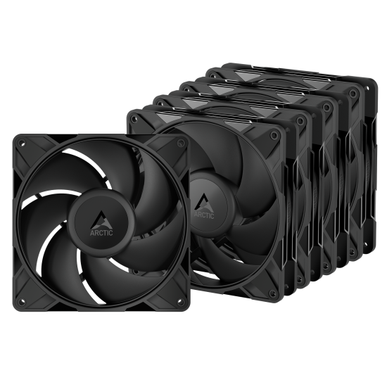 Arctic P14 Pro 140mm PWM PST - 5X Fan Set (Black)
