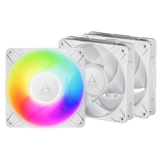 Arctic P12 Pro A-RGB 120mm PWM PST 3X Fan Set (White) Arctic P12 Pro A-RGB 120mm PWM PST 3X Fan Set (White)