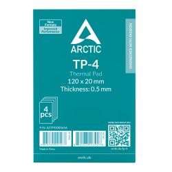 Arctic TP-4 Premium Performance Thermal Pad - Boyut: 120x20mm - Kalınlık 0.5mm (4 Adet) Arctic TP-4 Premium Performance Thermal Pad - Boyut: 120x20mm - Kalınlık 0.5mm (4 Adet)
