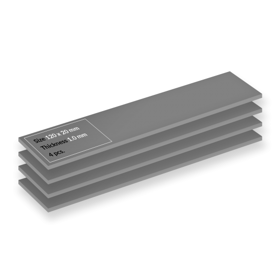 Arctic TP-4 Premium Performance Thermal Pad - Boyut: 120x20mm - Kalınlık 1mm (4 Adet)