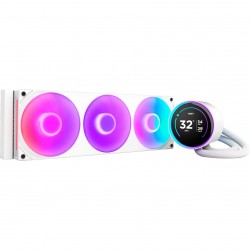 NZXT Kraken Elite 360 RGB 360mm AIO Liquid Cooler with 2.72" IPS LCD & RGB - White NZXT Kraken Elite 360 RGB 360mm AIO Liquid Cooler with 2.72" IPS LCD & RGB - White