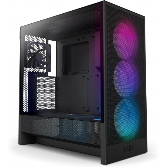 NZXT H5 Flow  Siyah Renk Tempered Glass Kasa - CC-H52FB-R1 - RGB Fanlı Model NZXT H5 Flow  Siyah Renk Tempered Glass Kasa - CC-H52FB-R1 - RGB Fanlı Model