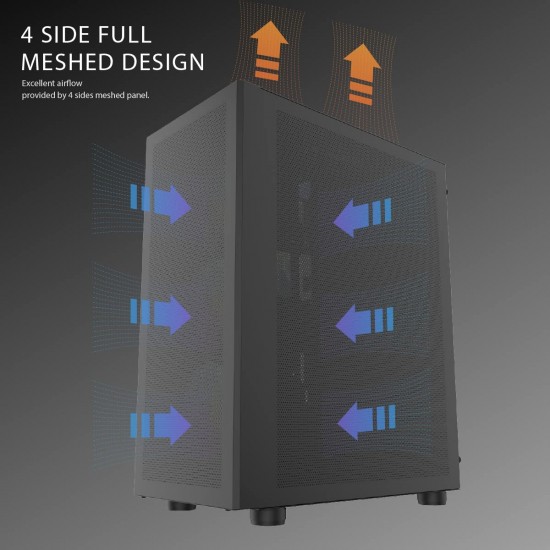 Aigo - DLC29 All Mesh PC Case ATX Mid Tower Case