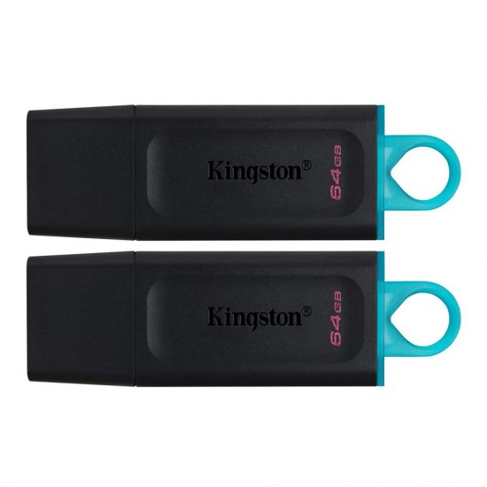 Kingston 64GB DataTraveler Exodia SuperSpeed+ USB 3.1 (Gen 1) Flash Drive - Siyah 2'li Set Kingston 64GB DataTraveler Exodia SuperSpeed+ USB 3.1 (Gen 1) Flash Drive - Siyah 2'li Set