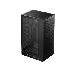 DeepCool CH270 Digital, Micro-ATX, LCD, Tempered glass, Black Case