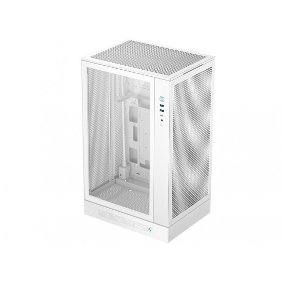 DeepCool CH270 Digital, Micro-ATX, LCD, Tempered glass, White Case DeepCool CH270 Digital, Micro-ATX, LCD, Tempered glass, White Case