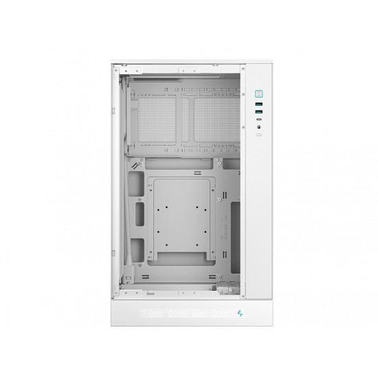 DeepCool CH270 Digital, Micro-ATX, LCD, Tempered glass, White Case DeepCool CH270 Digital, Micro-ATX, LCD, Tempered glass, White Case
