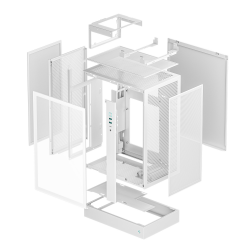 DeepCool CH170 PLUS WH Tower Case - White (Mini-ITX / Micro-ATX)