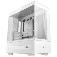 DeepCool CH690 Digital, LCD, Tempered glass, White Case