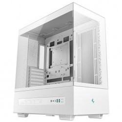 DeepCool CH690 Digital, LCD, Tempered glass, White Case