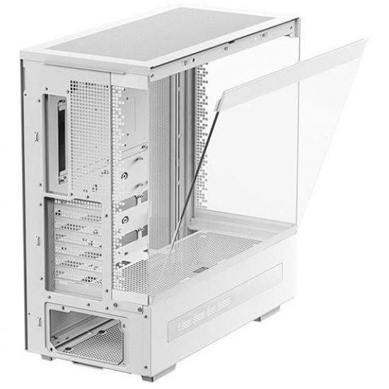 DeepCool CH690 Digital, LCD, Tempered glass, White Case