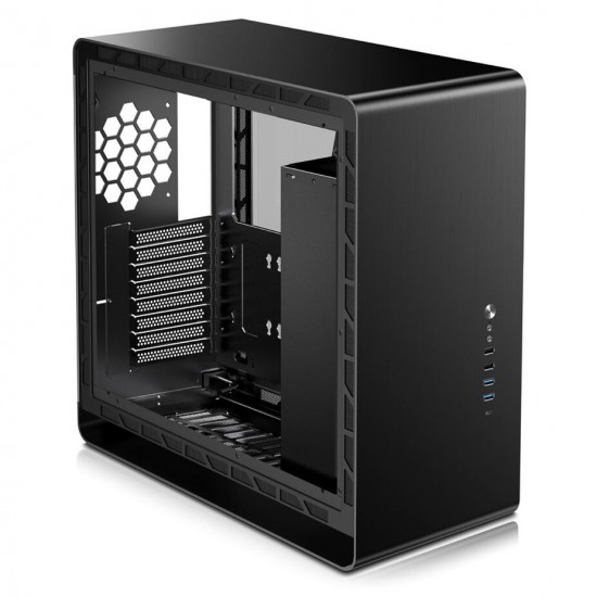 Jonsbo UMX6 Mid Tower (E-ATX), Tempered Glass (Cam Panel) - Siyah Renk Bilgisayar Kasası