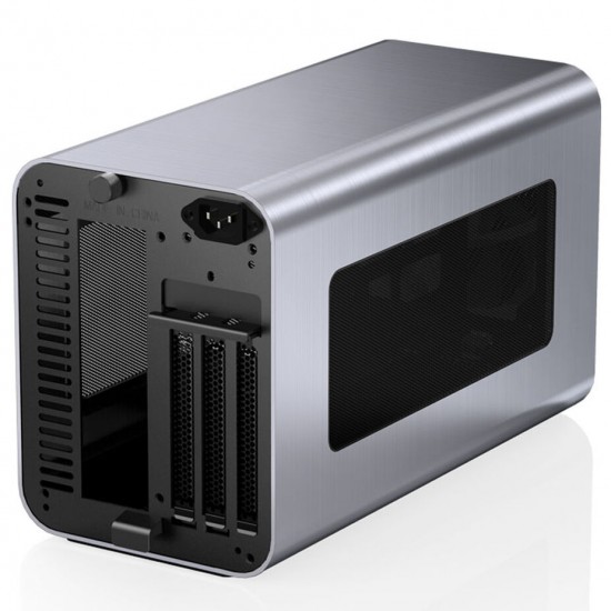 Jonsbo V11 Mini-ITX Bilgisayar Kasası, PCI-E 4.0 - Gümüş Renk