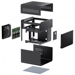 Jonsbo N2 Mini-ITX Bilgisayar Kasası - Siyah Jonsbo N2 Mini-ITX Bilgisayar Kasası - Siyah