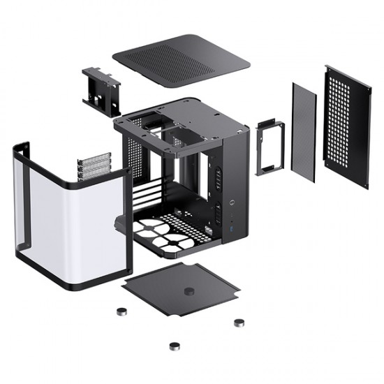 Jonsbo TK-1 2.0 Micro-ATX, Tempered Glass (Cam Panel) - Siyah Renk Kasa