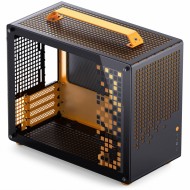 Jonsplus Z20 Tempered Glass Version Computer Case - Black-Orange