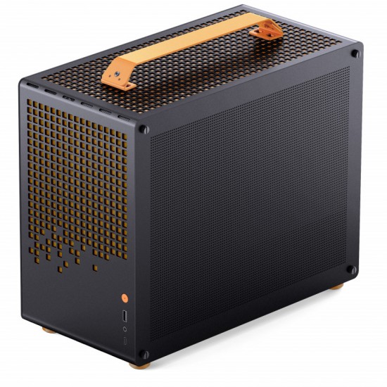 Jonsplus Z20 Tempered Glass Version Computer Case - Black-Orange