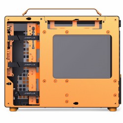 Jonsplus Z20 Tempered Glass Version Computer Case - Black-Orange