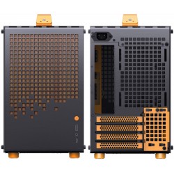 Jonsplus Z20 Tempered Glass Version Computer Case - Black-Orange