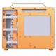 Jonsplus Z20 Tempered Glass Version Computer Case - White-Orange