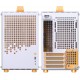 Jonsplus Z20 Tempered Glass Version Computer Case - White-Orange