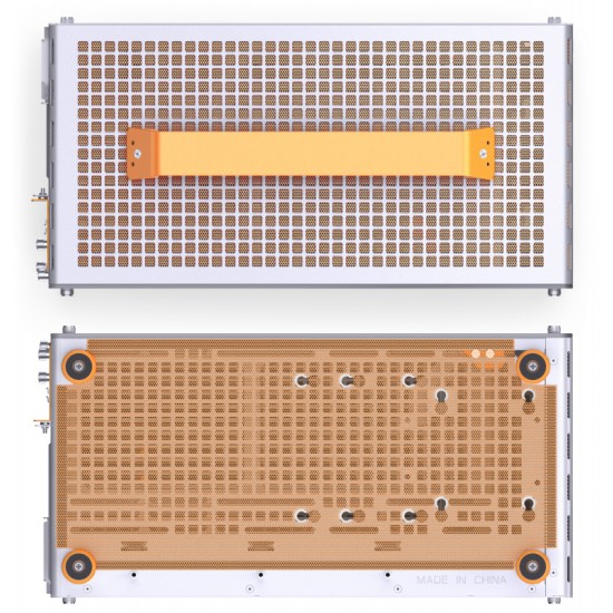 Jonsplus Z20 Tempered Glass Version Computer Case - White-Orange